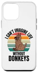 iPhone 12 mini Retro Cute Donkeys I Can't Imagine Life Without Donkeys Case