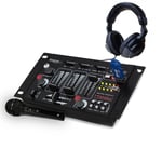 Table de mixage - Ibiza sound DJ21BT - 4 voies 7 entrées USB/Bluetooth - casque DJ - micro noir