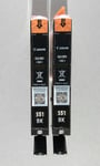 2x Genuine Canon CLI-551 Black Ink Cartridge for Pixma MG7150 IP8750 MX925