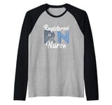 Funny Registered Nurse RN Nursing Nurse Day And Nurse Week Raglan Baseball Tee