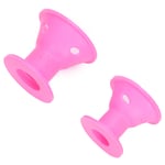 Hair Rollers No Heat Rubber Pink No Clip Hair Curlers Styling Waving Hairsty TOU