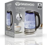 DAEWOO SDA1669GE 1.7L LED Kettle | 2200W | Boil Dry Protection |Auto Switch Off