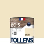 TOLLENS - Peinture extérieure bois 2 en 1 - Ultra Résistante - Finition Satin - Laque Riche en Résine - Pour Toute Boiserie Extérieure - Sans Sous-Couche - Satin - Blanc Perle - 2L = 32m2