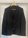 Hugo Boss Mens Extra Slim Fit Super 110 Reda Reymond Suit Jacket - Black / UK36R