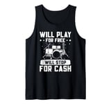 Drums Music Drums Player Will Play For Free Drummer Tank Top