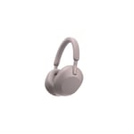 Casque audio arceau sans fil Sony WH1000XM5 rose à réduction de bruit