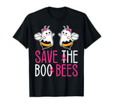 Save The Boo bees Breast Cancer Awareness Halloween Women T-Shirt