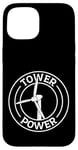 Coque pour iPhone 15 Opérateur D'éoliennes Tower Power