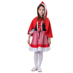 Dress Up America Little Red Riding Hood Costume for Girls - Red Hooded Cape and Dress Costume for Kids - Story Book Dress Up