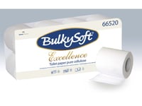 Toalettpapper Bulky Soft Excellence 3-Lagigt Vitt 29M 72Rl/Kartong 250 Ark - (72 Rullar Per Kartong)