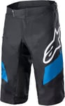 Alpinestars Men's Racer Shorts, Black/Bright Blue, 30 UK