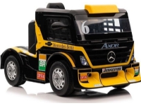 Lean Cars Enseters elbil for barn Mercedes-Benz Axor XMX622, gul
