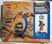 NEW Hotwheels Track Builder System Starter Kit + Free Diecast Model Car