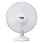 Tower Presto 12" White Desk Fan