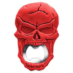 VB VIN BOUQUET FID 1429 Skull Bottle Opener in Red – Original and Sturdy Design for Beer and Soft Drinks