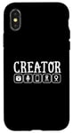 Coque pour iPhone X/XS Content Creator Vlogger Online Streamer Influenceur Hommes Femmes