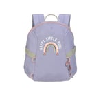 LÄSSIG Sac à Dos pour Jardin d'enfants Kita Sac à Dos 3,5 litres/Tiny Backpack Outdoor Rainbow Pastel Lilac