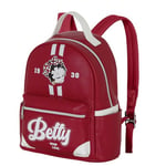 Betty Boop Varsity-Sac à Dos Heady, Bordeaux, 24,5 x 29 cm, Capacité 8 L