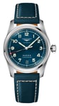 LONGINES L34104930 Spirit (37mm) Blue Dial / Blue Leather Watch