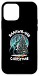 Coque pour iPhone 12 mini Balade autour du dinosaure de Noël