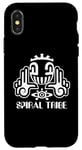 Coque pour iPhone X/XS Spiral Tribe | Techno Hardstyle Gabber Tekno 23