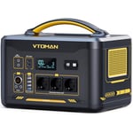 VTOMAN Jump 2200 Station Électrique Portable 2200W, Générateur solaire de 1548Wh, Batterie LiFePO4 avec Booster Batterie Voiture, Puissance d'entrée augmentée à 400W