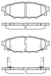 Bromsbelägg Remsa - Subaru - Outback, Forester, Xv, Legacy, Impreza, Brz. Toyota - Gt-86