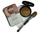 Laura Geller Soft Matte Baked Bronzer in Medium (8.5g) & Powder Brush