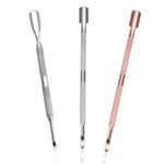 Stainless Steel Cuticle Pusher Nail Art Pedicure Manicure Tools C Rose Gold