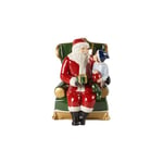 Villeroy & Boch Christmas Toy’S Père Noël sur Son Fauteuil, Multicolore, 10 x 10 x 15 cm