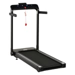 Electric Treadmill 1.85HP Foldable Fitness Safety Lock LED Screen Black