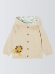 John Lewis Baby Lion Knitted Cardigan, Multi