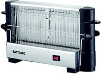 Bastilipo Grille-pain multipan 750 W, double zone de grillage 22 x 11 cm, grille en acier inoxydable, Firefox Fast Toaster 750 W, FFT-750