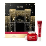 KIKO Milano Holiday Wonderlights Train Your Skin Face & Eyes Gift Set, Coffret Cadeau De Soins De La Peau : Crème Visage Et Sérum Contour Des Yeux