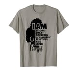 Black Sistas Strong Queen Melanin African American T-Shirt