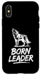 Coque pour iPhone X/XS Aventure motivante en plein air de Born Leader Wolf