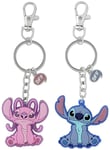 Set de 2 Porte-clés Disney Lilo & Stitch : Stitch & Angel "BFF" (Best Friends Forever)