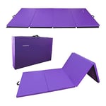 BalanceFrom GoGym Tapis de Gymnastique Multi-Usage Extra épais Haute densité indéchirable pour Gymnastique, Gym, Exercice, aérobic, Violet