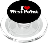 J'ADORE HEART WEST POINT NEW YORK PopSockets PopGrip pour MagSafe