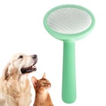 Brosse pour Chien et Chat, Brosse de Toilettage pour Animaux de Compagnie, Brosse Vertes pour Chiens, Chats et Lapins à Poils Longs ou Courts