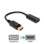 Câble adaptateur DP vers HDMI câble adaptateur DP vers HDMI petit boîtier pour moniteur 1080P