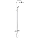 GROHE New Tempesta Cosmop. System Shower System with Bath Thermostat for Wall Mounting Chrome 26223001