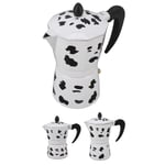 Milk Cow Color Moka Pot Aluminum Coffee Pot Coffee Maker For Activities Campe