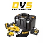 DeWALT DCW220P2 18V XR Brushless Cordless Belt Sander, 2 x 5Ah Batteries, Charge