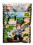 FIGURINE NEUF POLYBAG FOIL LEGO JURASSIC WORLD RAINN DELACOURT + RAPTOR 122224