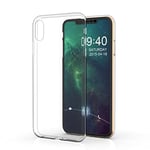 Coque Souple Transparente Compatible avec iPhone XS - Etui de Protection en Silicone Antichoc - Transparente Souple en TPU - Bumper Housse Case - Protection Smartphone