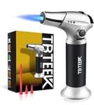 Kitchen Blow Torch with Safety Lock & Adjustable Flame For Cooking Brulee Baking