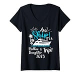 Womens Mother Daughter Cruise 2025 Trip Cruising Vacation Matching V-Neck T-Shirt