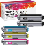 Lot De 5 Cartouches De Toner Tn241 Tn245 Pour Brother Tn-241 Tn-245 Pour Brother Dcp-9020Cdw Dcp-9015Cdw Hl-3140Cw Hl-3150Cdw Hl-3170Cdw Mfc-9330Cdw Mfc-9340Cdw (2 Noir/1 Cyan/1 Ma[DYJ073527]