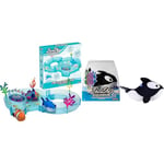 LANSAY ZHU ZHU Aquarium - Lot : 1 Margot Le Petit Orque + 1 Circuit Coquillage - Mini Univers - Animal Interactif - Dès 4 Ans